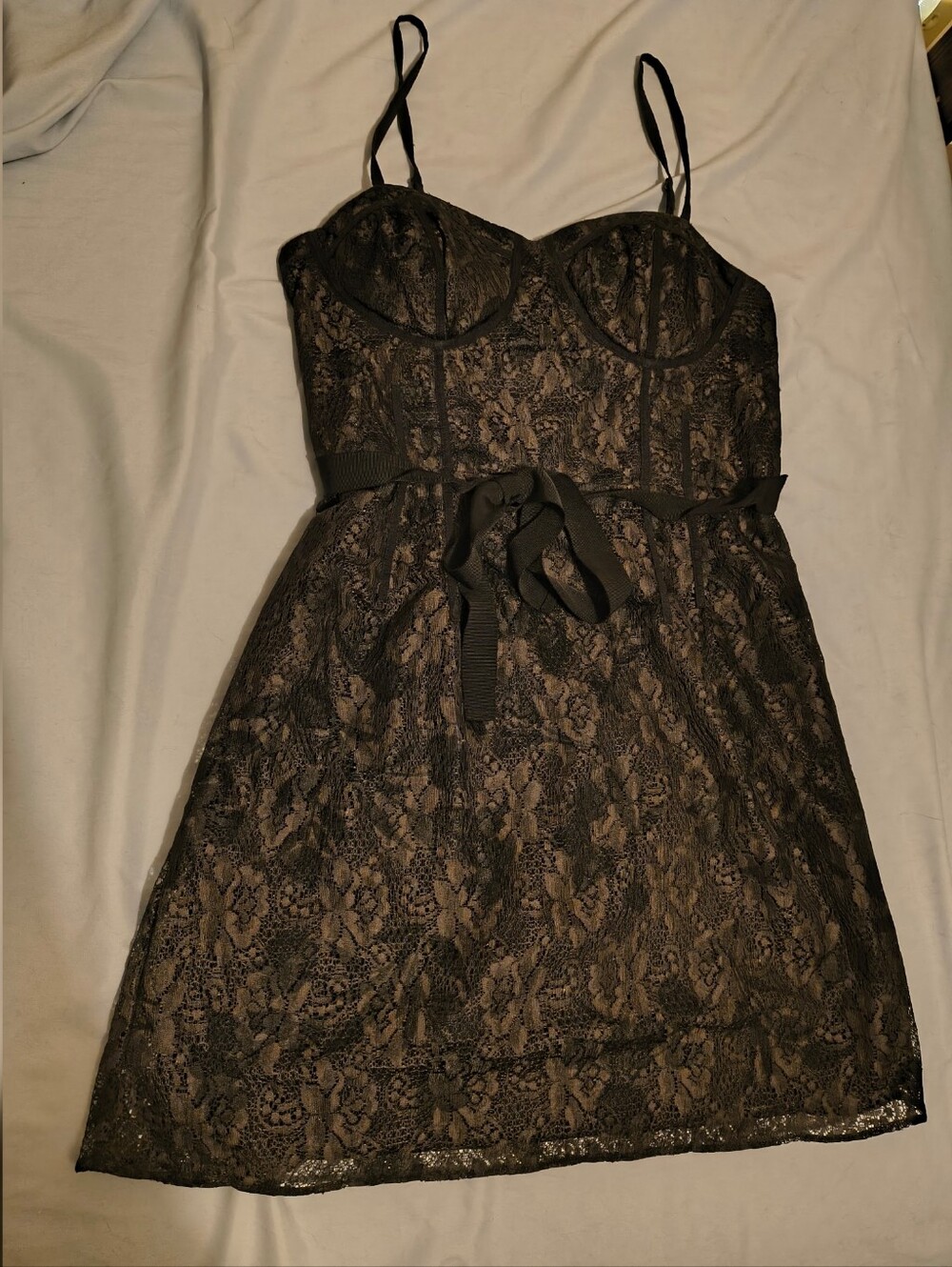 American Eagle Black Lace Sheath Dress